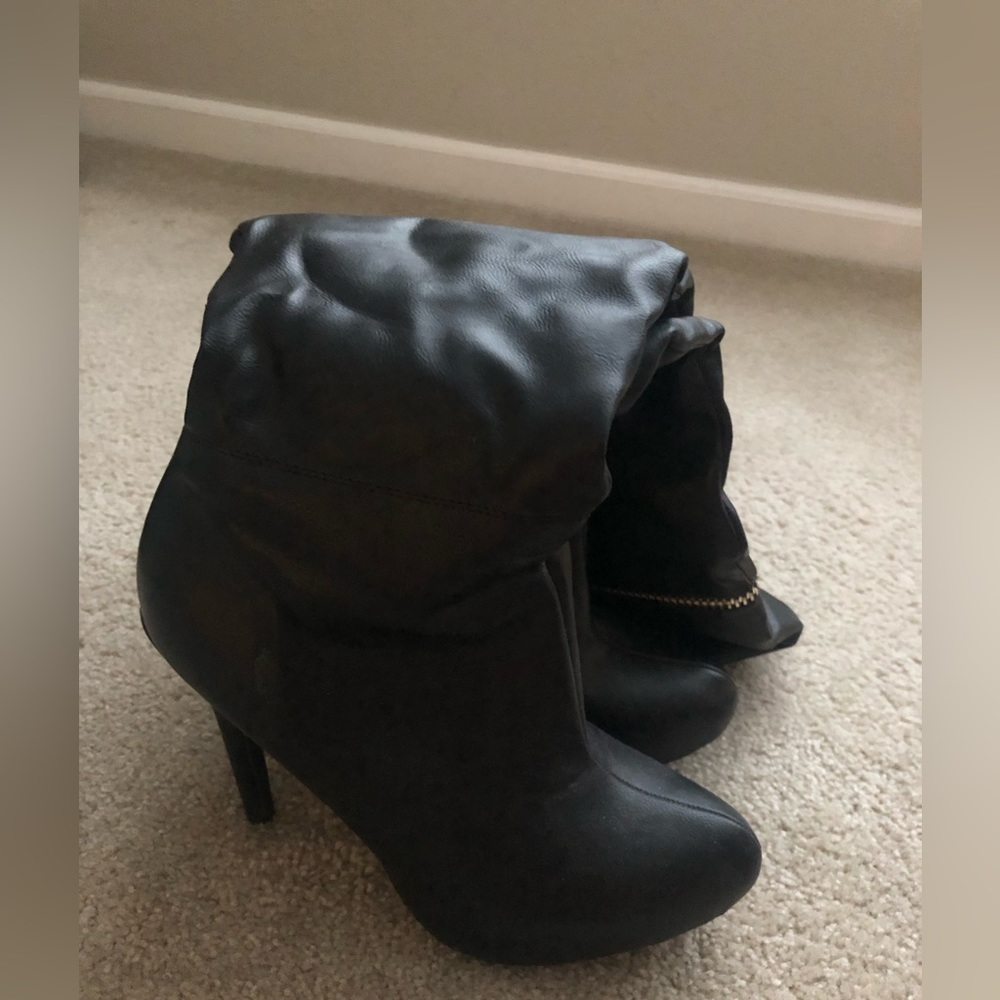 Below Knee Zipper Boots
